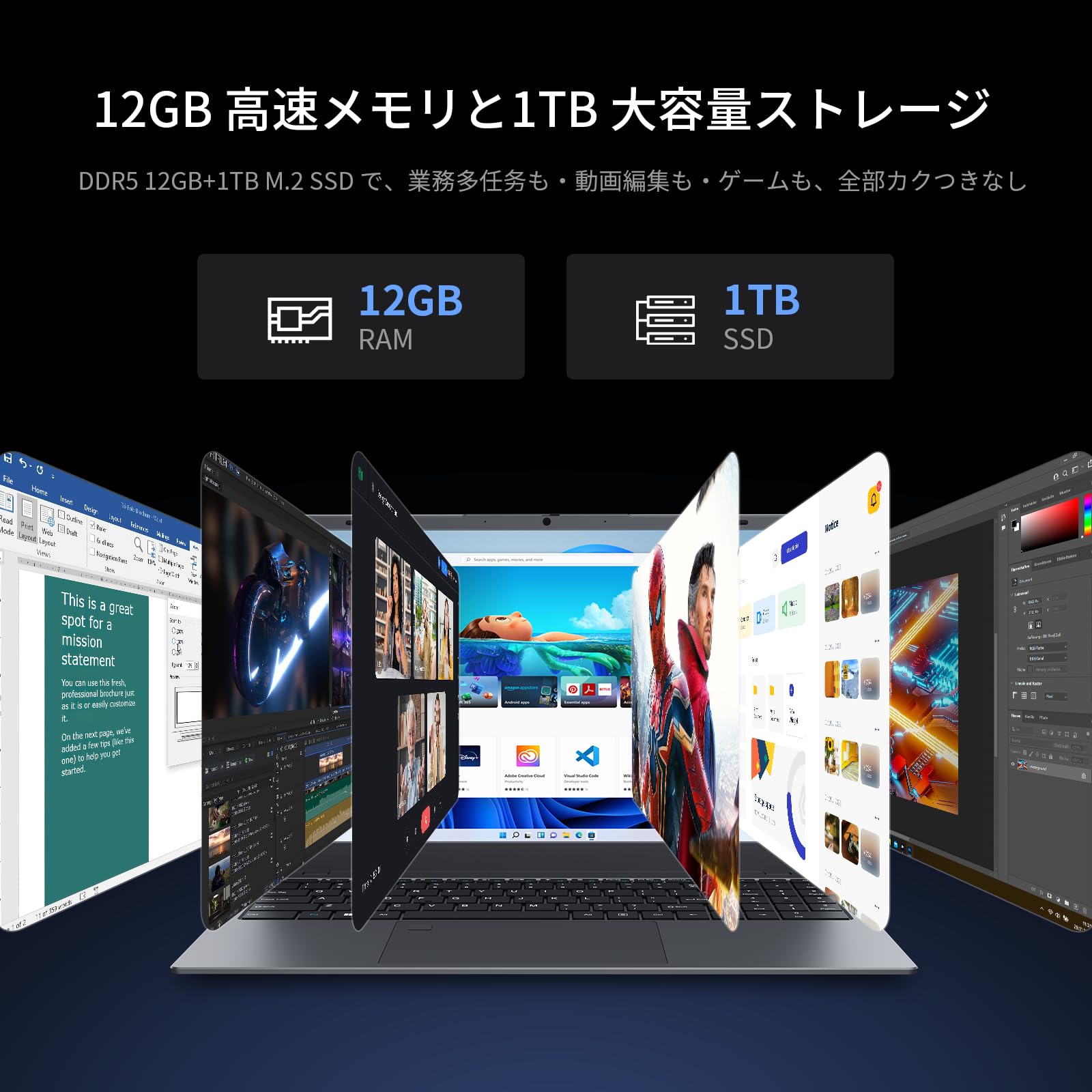 Amazon.co.jp: UOWAMOUノートパソコンOffice 2024搭載 12GBメモリ+1TB Amazon.co.jp: UOWAMOUノートパソコンOffice 2024搭載 12GBメモリ+1TB